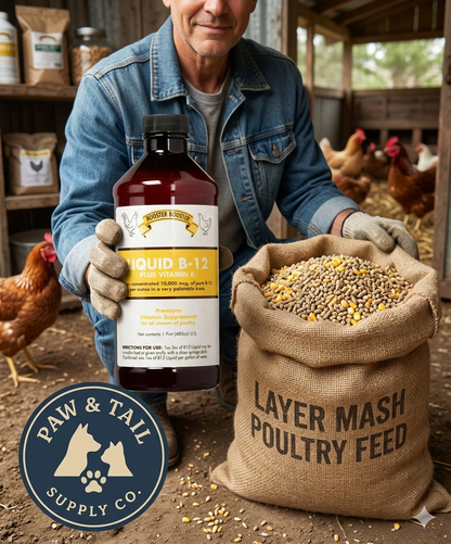 Rooster Booster Liquid B-12 Plus Vitamin K for All Poultry 16 oz.