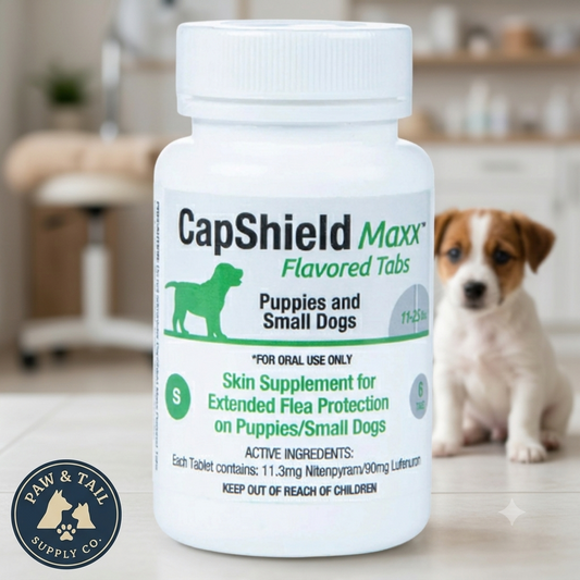 CapShield Maxx Flavored Flea Tabs for Dogs SM 11-25lbs, 6-Count