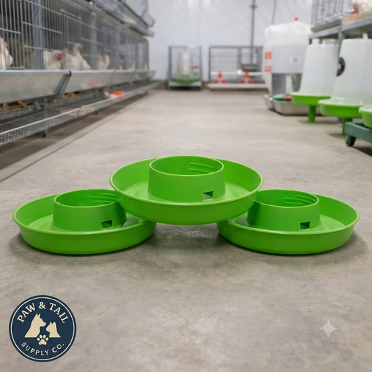 Little Giant Screw-On Poultry Waterer Bases 1qt Green 3PCK