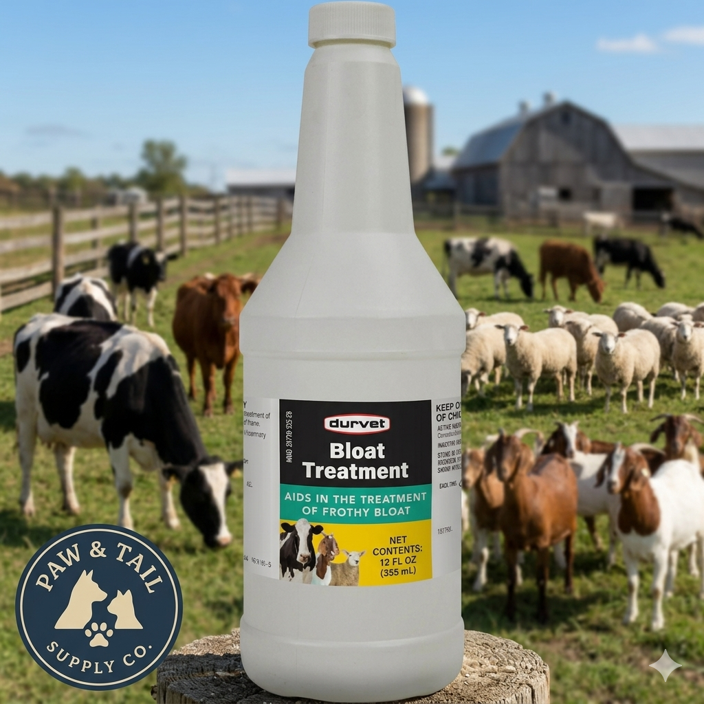 Durvet Bloat Treatment for Cattle Sheep and Goats 12 oz. Bottle