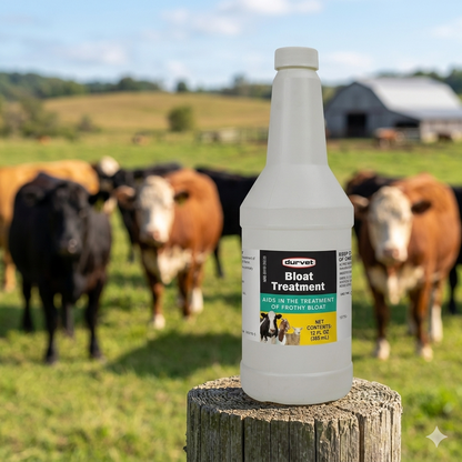 Durvet Bloat Treatment for Cattle Sheep and Goats 12 oz. Bottle
