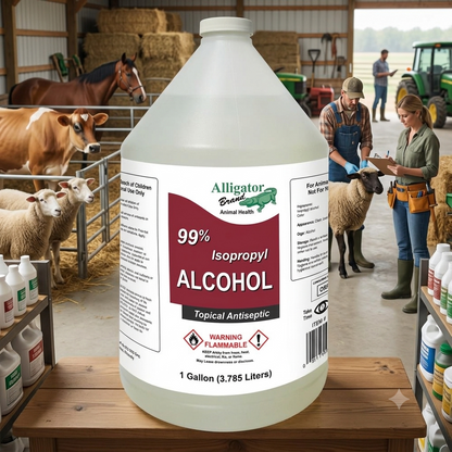 Alligator Brand 99% Isopropyl Rubbing Alcohol 1 Gallon