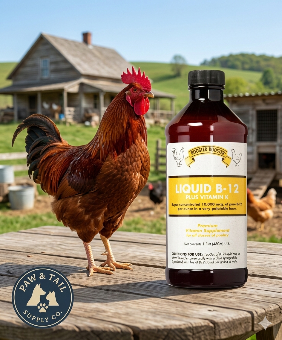 Rooster Booster Liquid B-12 Plus Vitamin K for All Poultry 16 oz.