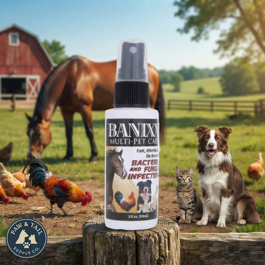 Banixx Pet & Horse Care Spray 2 oz – Travel Size – Skin & Hoof Care Solution