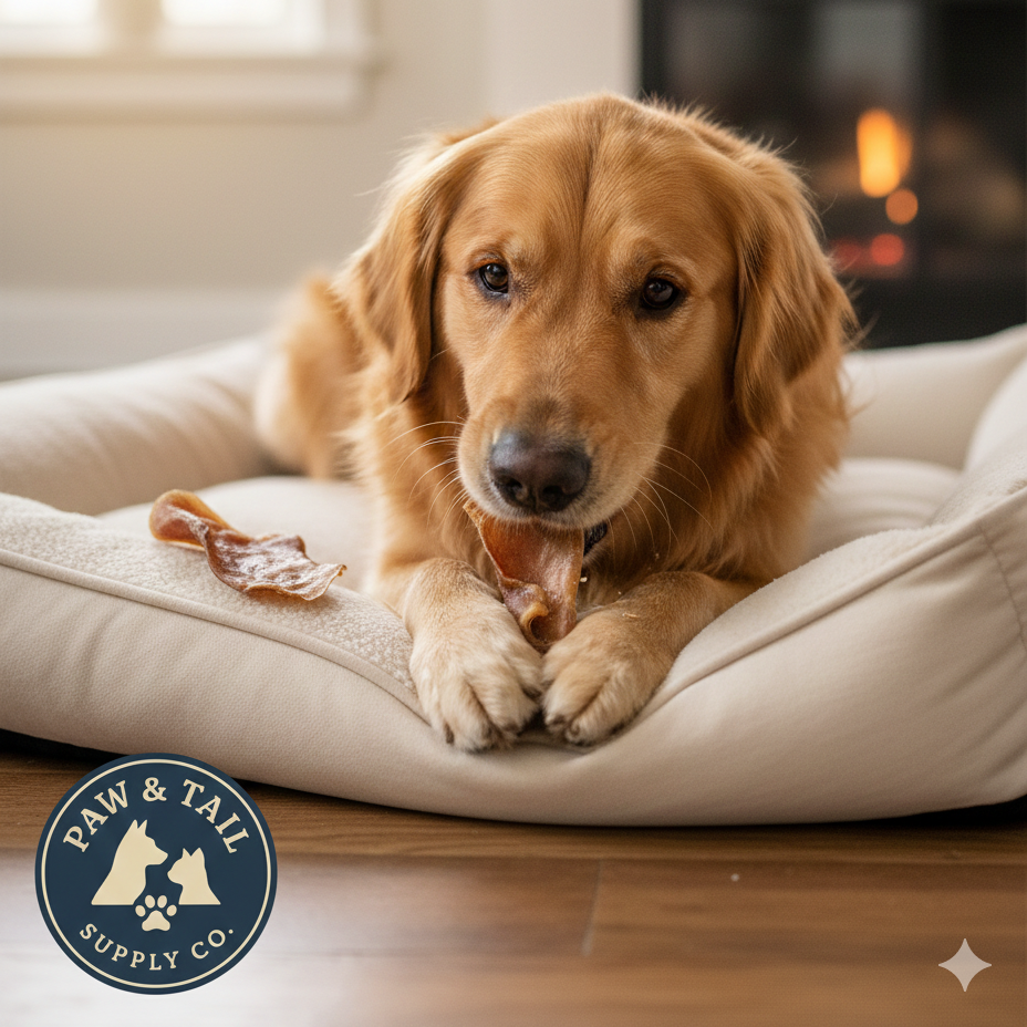 Cadet Natural Pig Ears for Dogs 12 Pack 100% Pork Oven Roasted Dental Chews