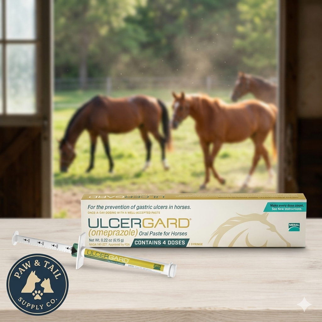 UlcerGard (Omeprazole) Oral Paste for Horses 6.15g Each