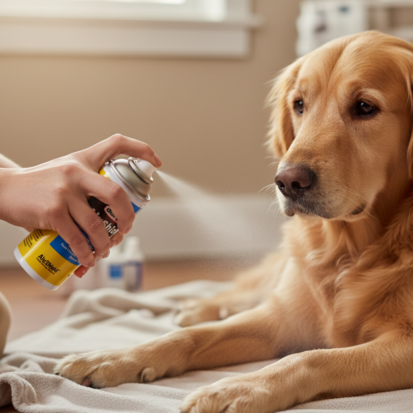 Durvet AluShield Aerosol Bandage 2.6oz Water-Resistant Animal Wound Spray