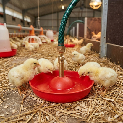 Little Giant Baby Chick Automatic Poultry Fount 1.5 Pint Shallow Waterer