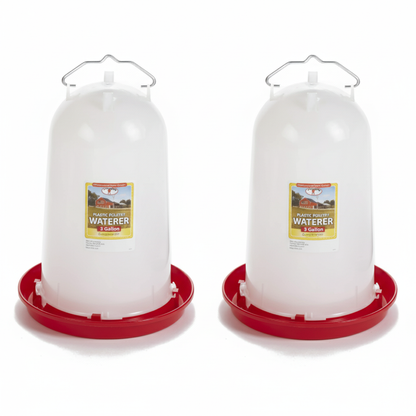 Complete Poultry Health & Hydration Super Bundle – 3 Gallon Drinkers + Vitamins + Oregano + Pick-No-More + VetRx