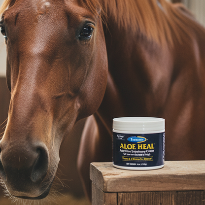 Farnam Aloe Heal Veterinary Cream 4 oz. Horses Dogs Wound Care Aloe Vera Healing