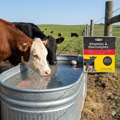 Durvet Vitamins & Electrolytes for Poultry Swine Ruminants & Horses 8 oz.