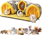 Guinea Pig Tunnel Bed Hideout Plush Tube Small Animal Rabbit Hamster