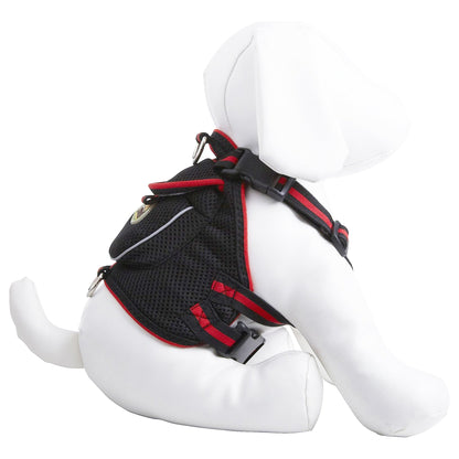 Pet Life ® 'Pocket Bark' Reflective Adjustable Fashion Pet Dog Harness w/ Hook-and-Loop Pouch and Dual Harness Rings