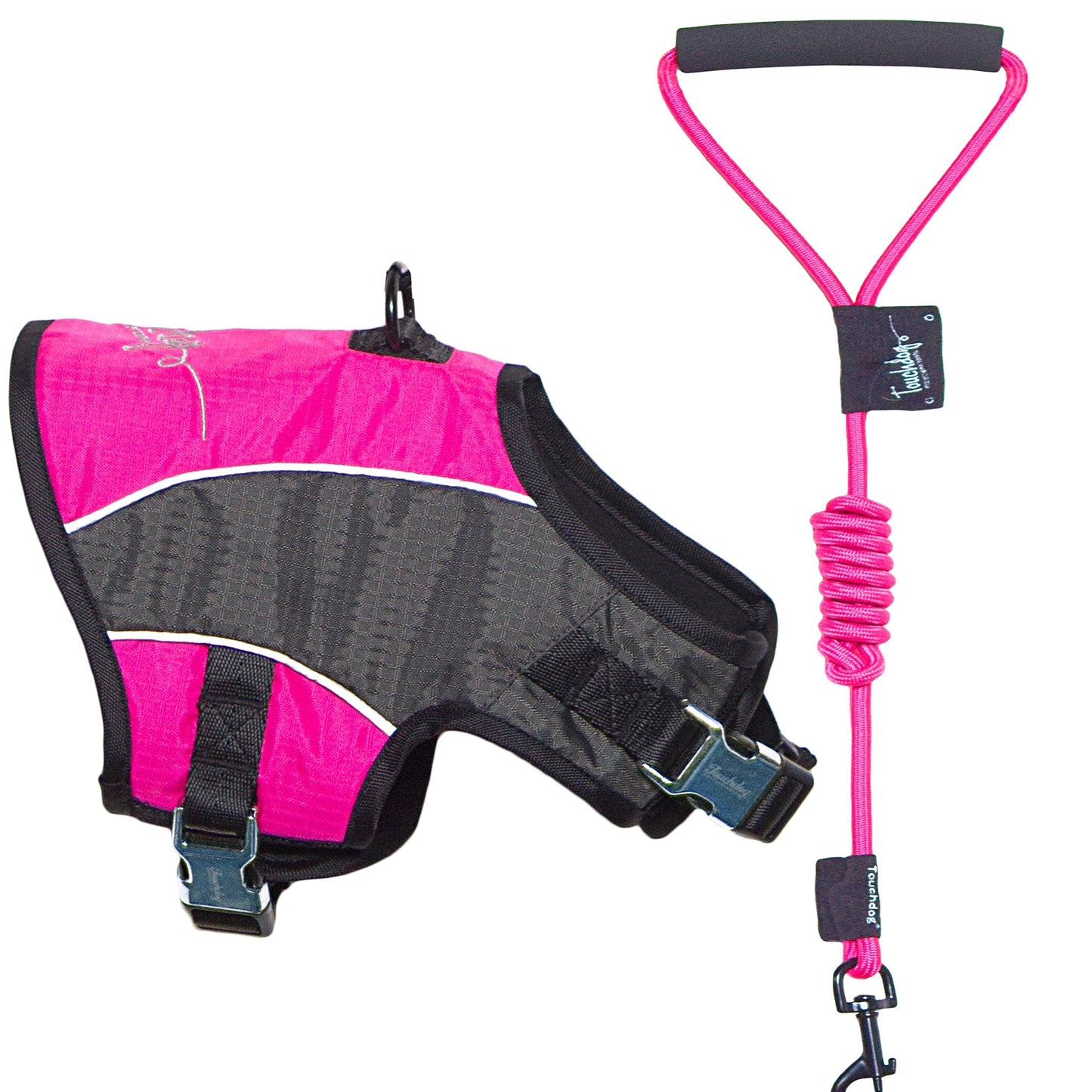 Touchdog ® 'Reflective-Max' 2-in-1 Performance Dog Harness and Leash