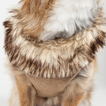 Pet Life ® Luxe 'Furracious' 2-In-1 Adjustable Dog Harness and Leash with Detachable Fur Collar