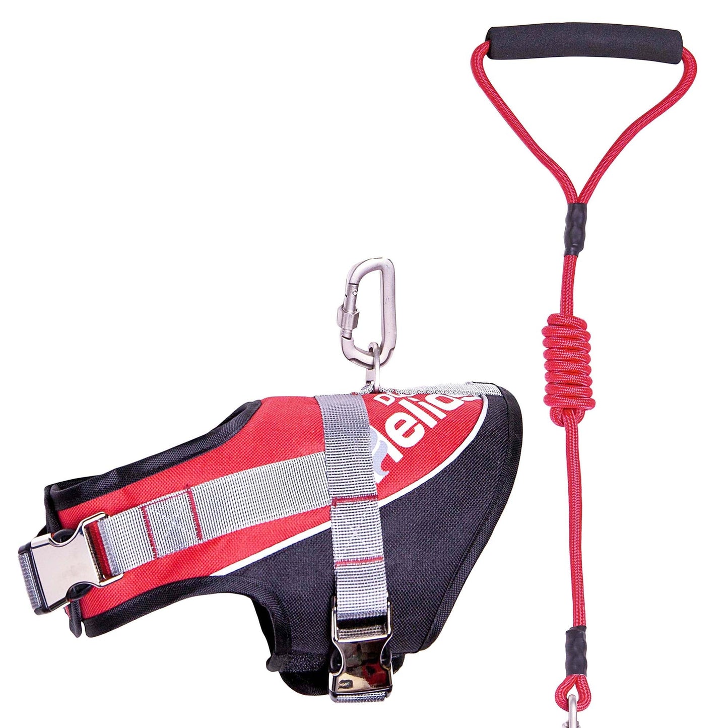 Dog Helios ® 'Bark-Mudder' 2-in-1 Reflective and Adjustable Sporty Dog Harness and Leash
