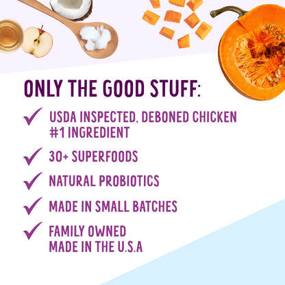 Crunchy Heart Shaped Treats - Chicken