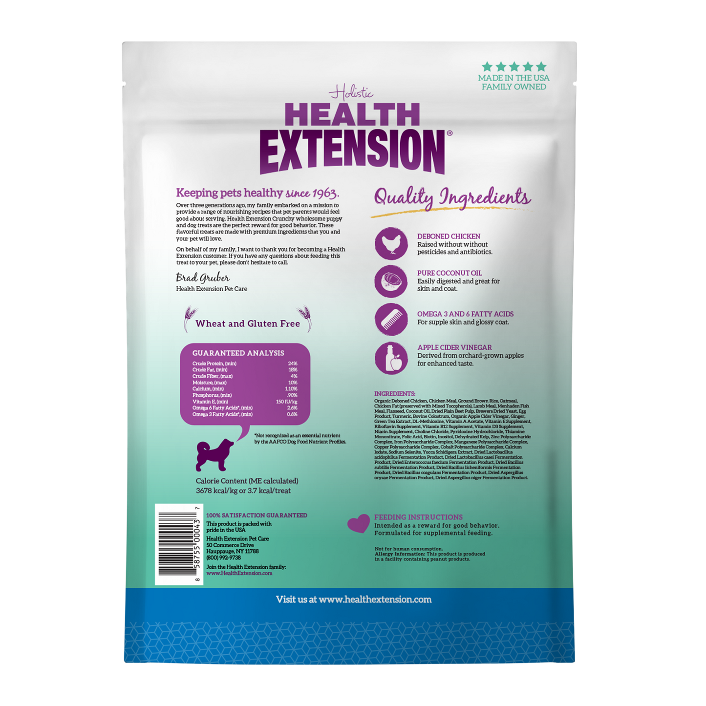 Crunchy Heart Shaped Treats - Chicken