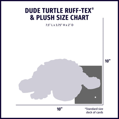 Huggle-Fusion® Dude Turtle Plush & Latex Dog Toy