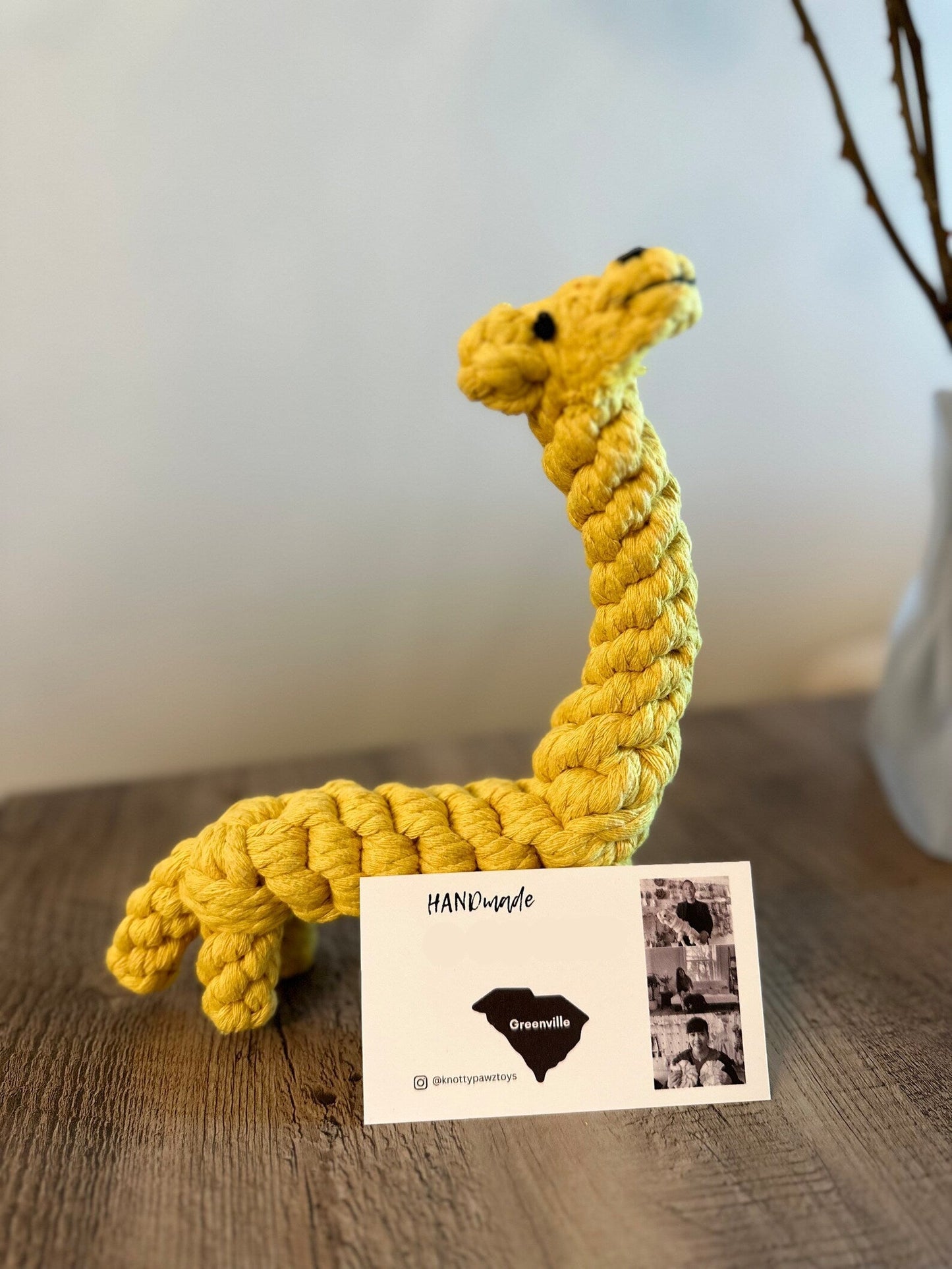 Joy the Giraffe Rope Toy