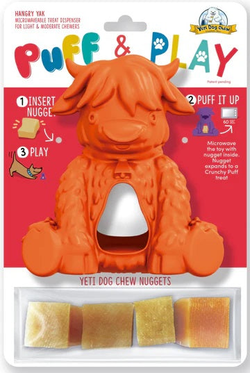 Yeti Puff and Play Hangry Yak Dog Toy