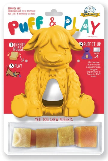 Yeti Puff and Play Hangry Yak Dog Toy