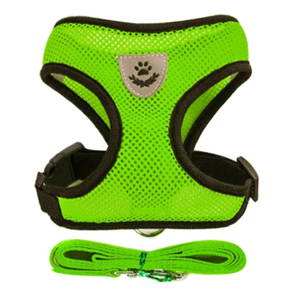 Cat Dog Harness Vest Walking Lead Adjustable Leash