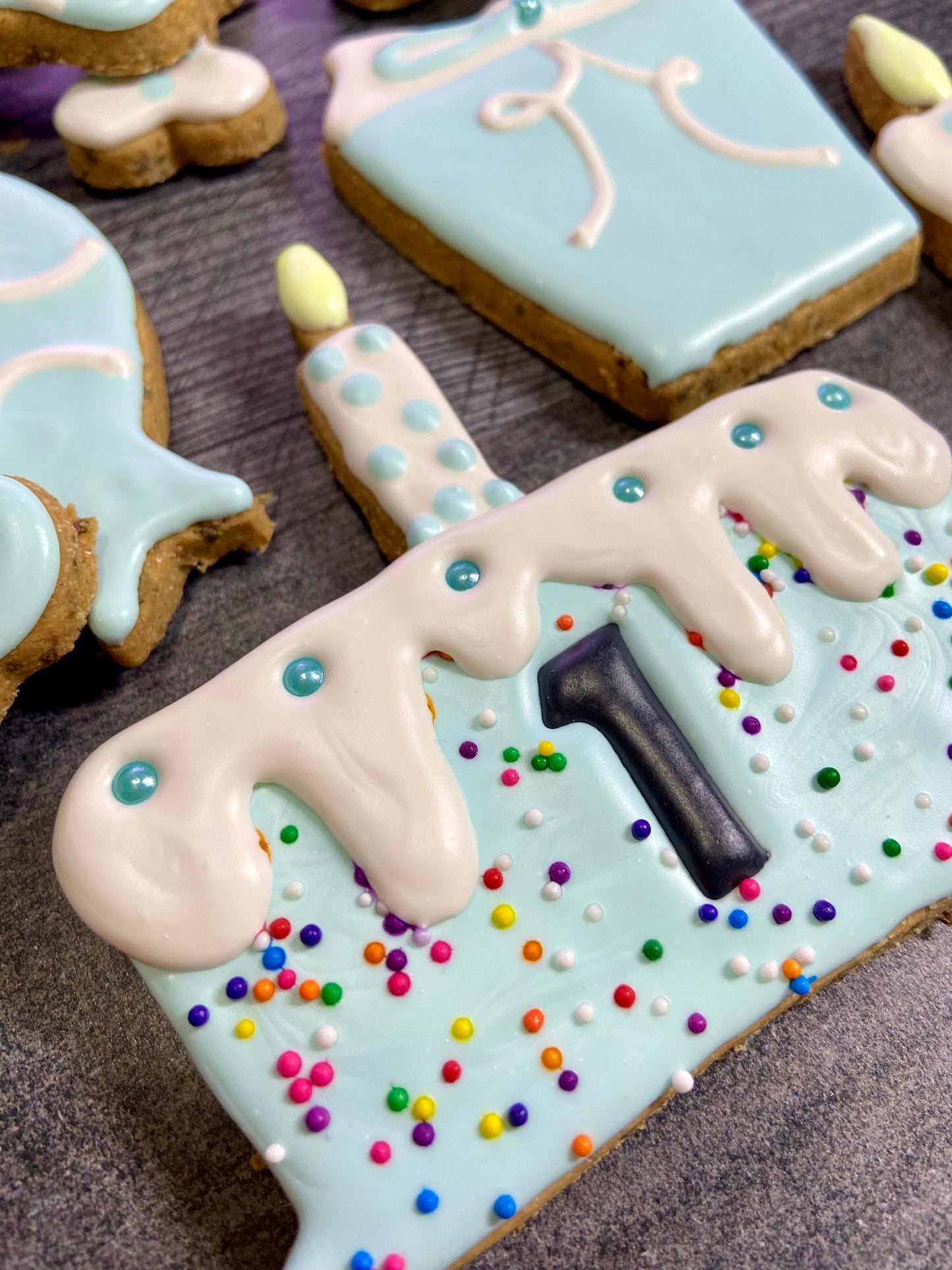 “CAKE & CANDLE™” Gift Set — Certified Lookie-a-Tookie™ Canine Cookies, Birthday Dog Treat Gift 🎂🐾