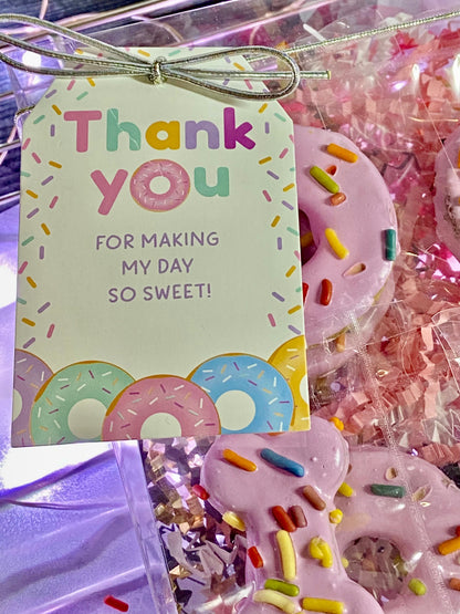 SWEET DONUT DAY™ Gift Box Set — Lookie-a-Tookie™ Donut Dog Treats w/ Tag