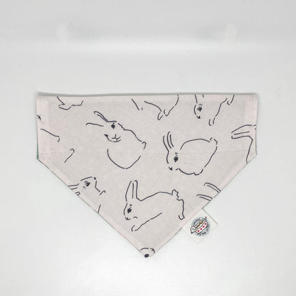 Minimalist Easter Bunny Reversible Bandana