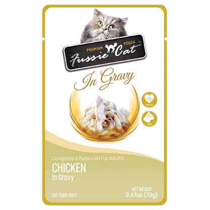Fussie Cat Pouch - Chicken in Gravy (2.47oz)