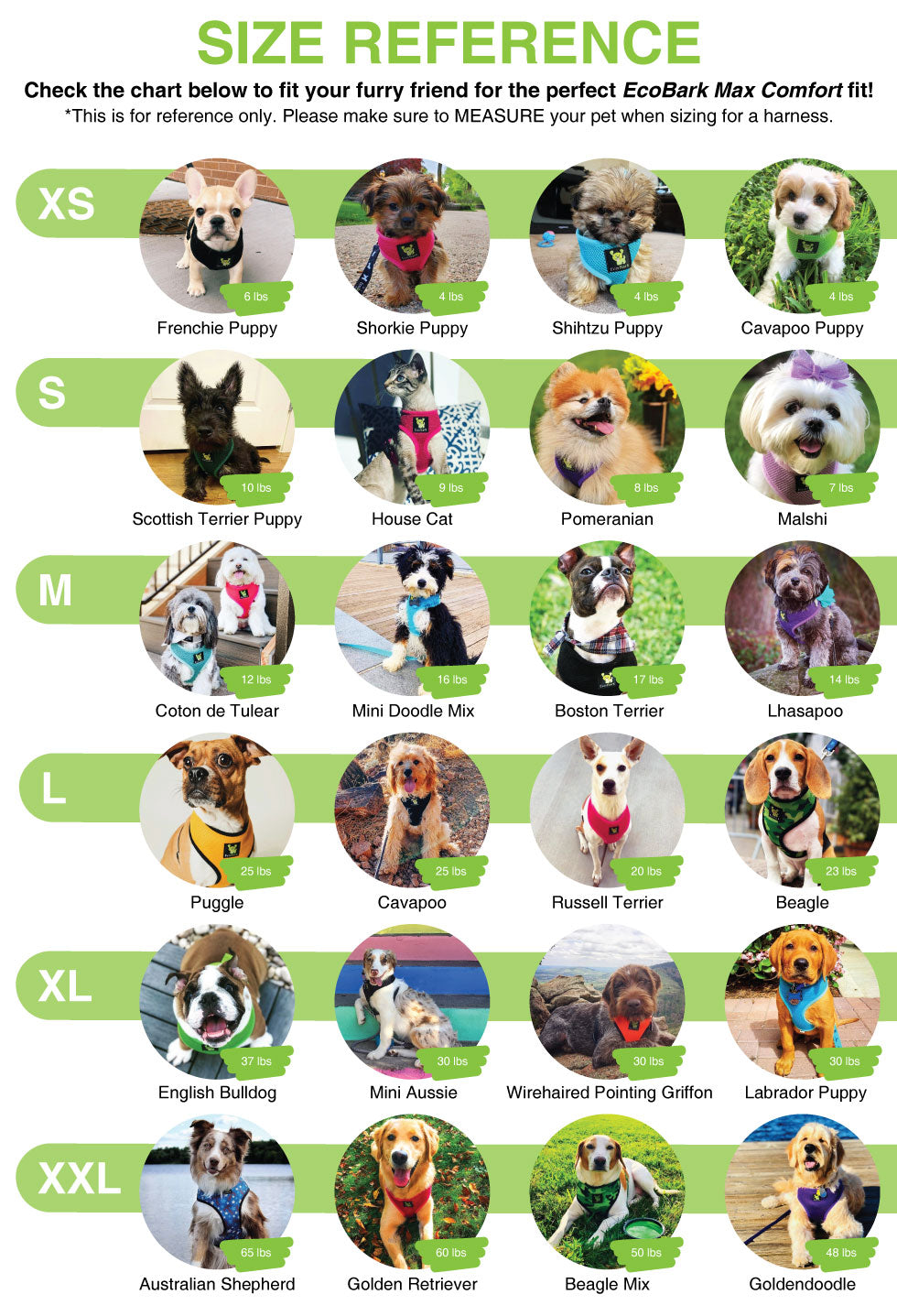 EcoBark Nautical Dog Harness - Over-the-Head Soft Mesh Vest Halter for Small to Medium Dogs