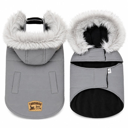 Touchdog 'Eskimo-Swag' Duck-Down Insulated Winter Dog Coat Parka
