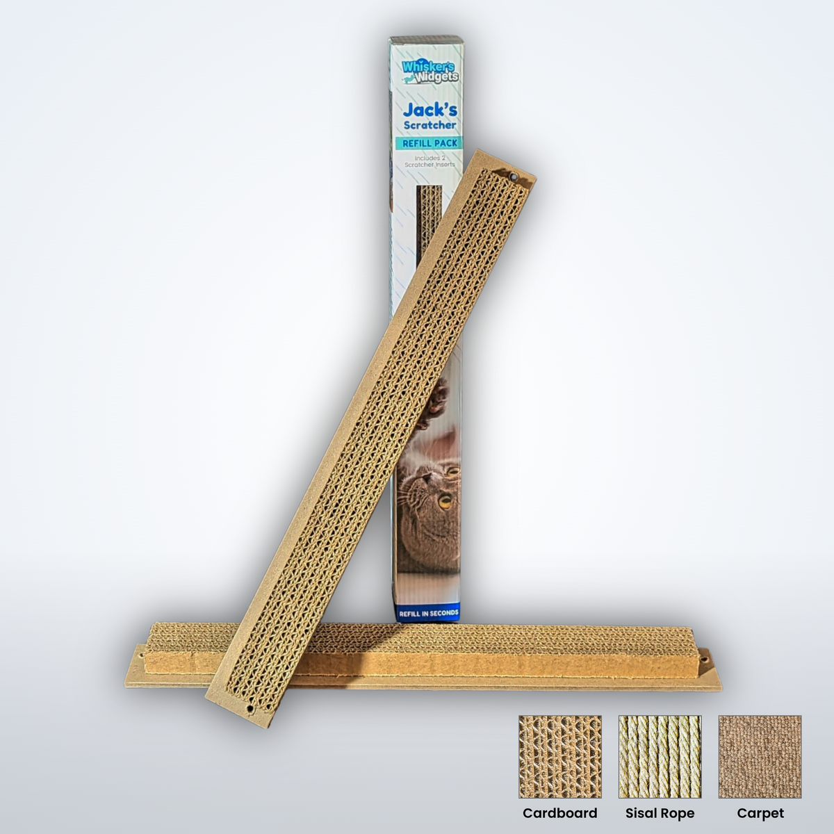 Jack's Scratcher — Replacement Inserts for Door Frame Cat Scratcher