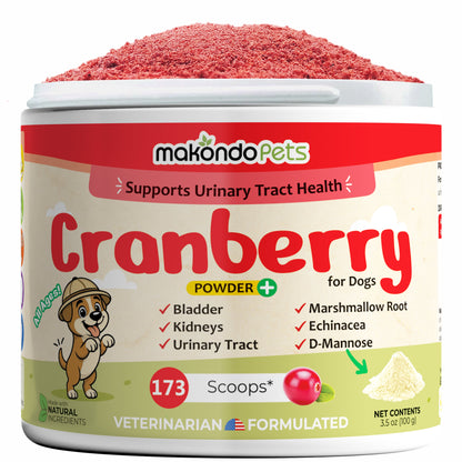 Cranberry for Dogs. Urinary Tract Support. 100 Scoops