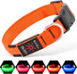 LED Dog Collar Rechargeable Light-Up Safety Collar for Night Walking (colors)