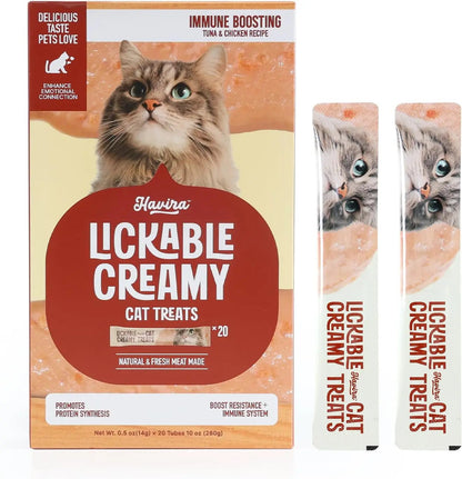 Lickable Cat Treat Skin Coat Salmon Omega-3 Grain Free Squeeze