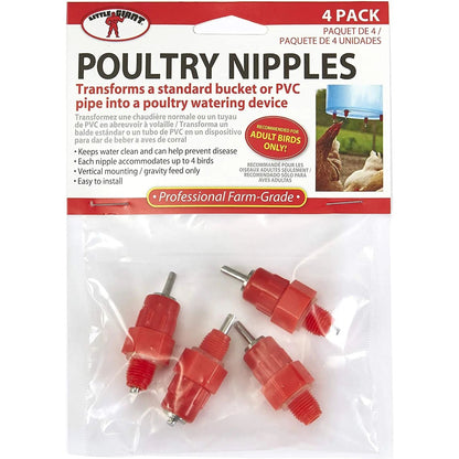 Little Giant Poultry Nipple 4-Pack