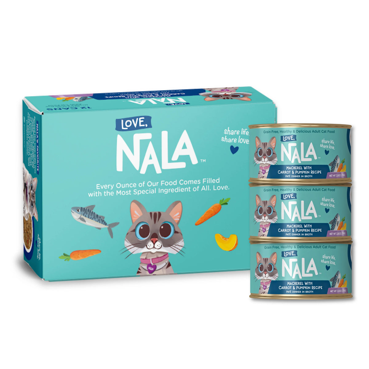 Mackerel With Carrot & Pumpkin Recipe Paté Dinner In Broth Adult Cat Food, 2.8-oz