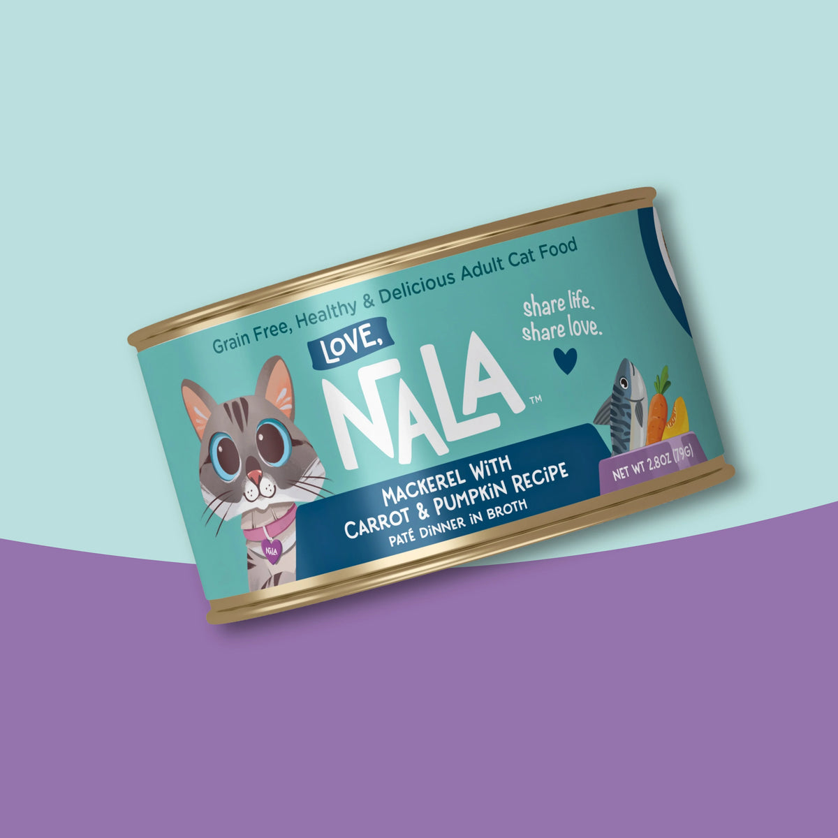 Mackerel With Carrot & Pumpkin Recipe Paté Dinner In Broth Adult Cat Food, 2.8-oz