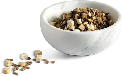 Natural Marble Dog & Cat Bowl | Weighted Non-Slip Pet Food & Water Dish