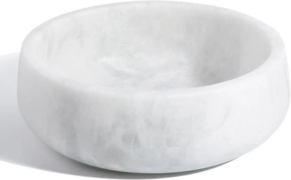 Natural Marble Dog & Cat Bowl | Weighted Non-Slip Pet Food & Water Dish