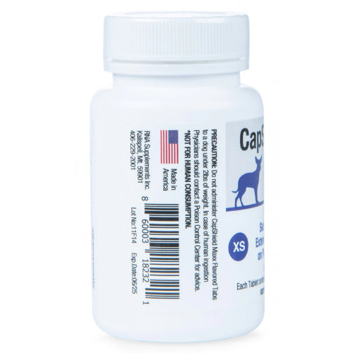 CapShield Maxx Flavored Flea Tabs for Dogs XS 2-10lbs, 6-Count