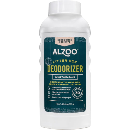 Alzoo Cat Litter Deodorizer Fragrant Sweet Vanilla 26 oz.