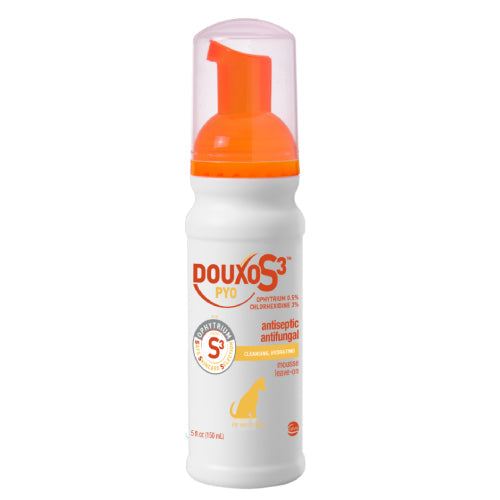 Douxo S3 PYO Mousse 5.1 oz Dogs & Cats Antibacterial Antifungal Skin Care