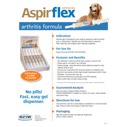 Durvet AspirFlex Dog Anti-Inflammatory Aspirin Gel 30cc