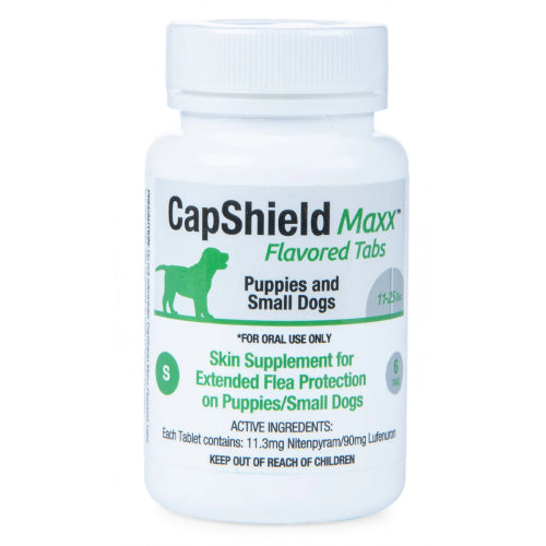CapShield Maxx Flavored Flea Tabs for Dogs SM 11-25lbs, 6-Count