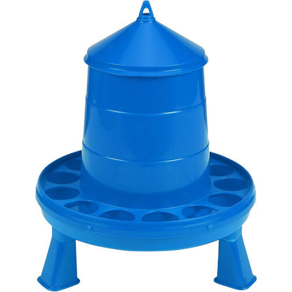 Double-Tuf Poultry Feeder 4 lb Removable Legs Chicken Feeder Carrying Handle 2-Pack