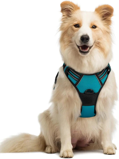 No Pull Dog Harness Reflective Adjustable Oxford Vest Dogs Control (All Sizes)