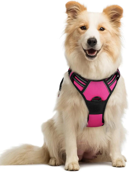 No Pull Dog Harness Reflective Adjustable Oxford Vest Dogs Control (All Sizes)